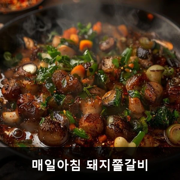 매일아침 돼지쫄갈비 관련 대표 이미지
