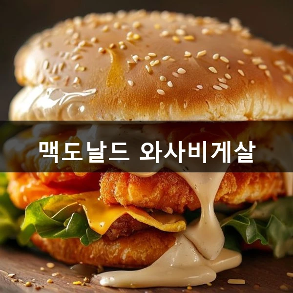 맥도날드 와사비게살 관련 대표 이미지