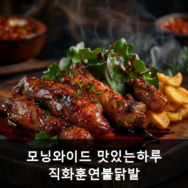 모닝와이드 맛있는하루 직화훈연불닭발 관련 대표 이미지