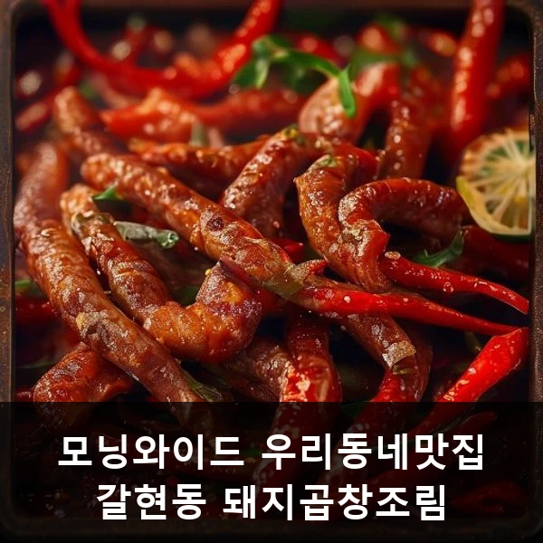 모닝와이드 우리동네맛집 갈현동 돼지곱창조림
