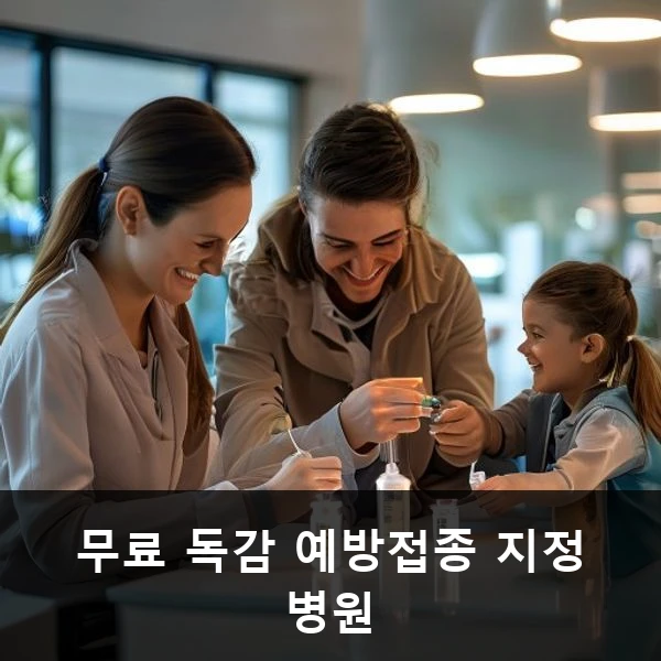 무료 독감 예방접종 지정 병원 관련 대표 이미지