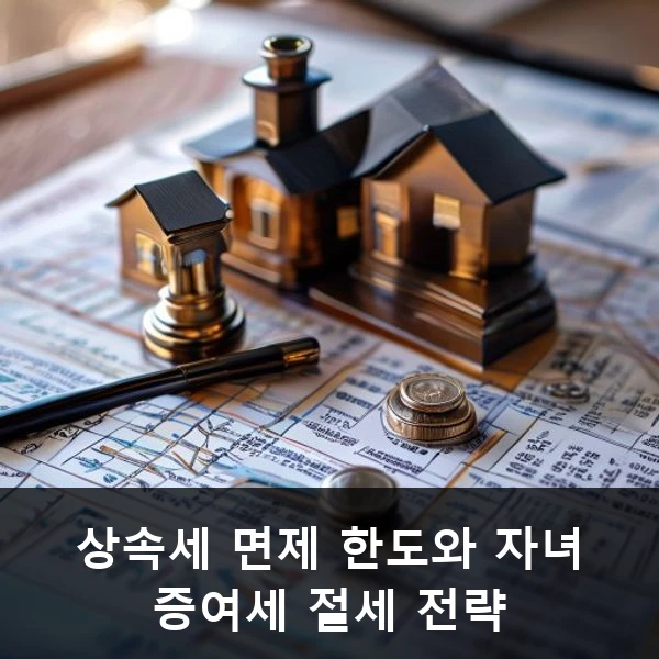 상속세 면제 한도와 자녀 증여세 절세 전략 관련 대표 이미지