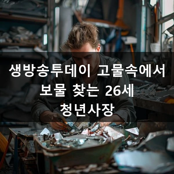생방송투데이 고물속에서 보물 찾는 26세 청년사장 관련 대표 이미지