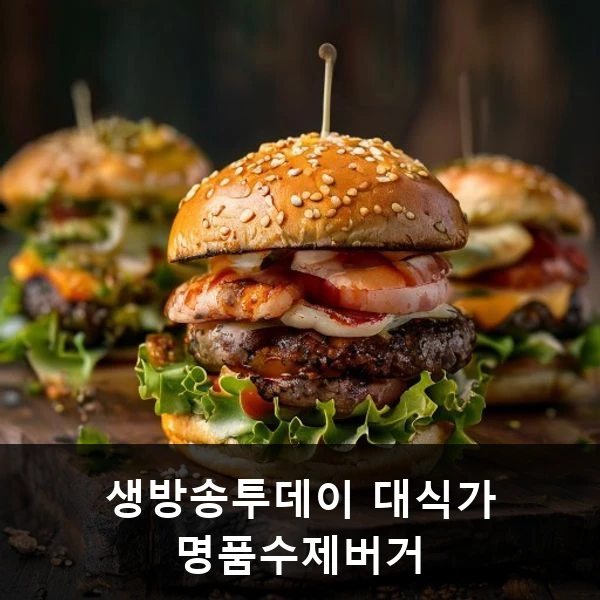 생방송투데이 대식가 명품수제버거 관련 대표 이미지
