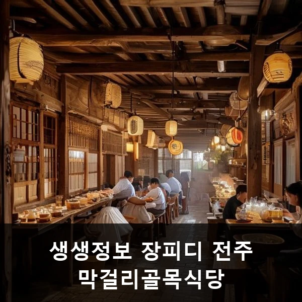 생생정보 장피디 전주 막걸리골목식당 관련 대표 이미지