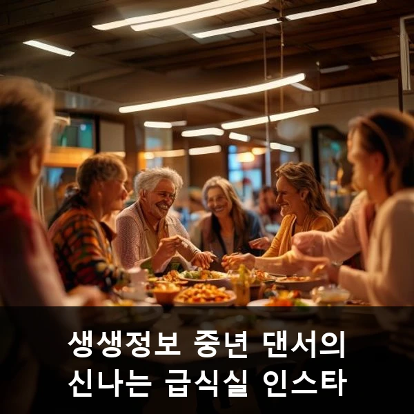 생생정보 중년 댄서의 신나는 급식실 인스타 관련 대표 이미지