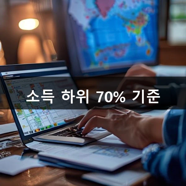 소득 하위 70% 기준 관련 대표 이미지