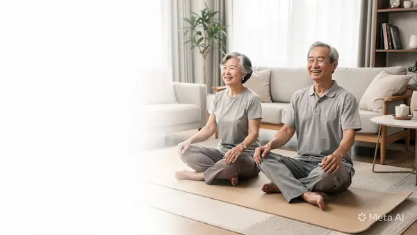 시니어 요가 명상 집에서 쉽게 따라 하는 유튜브 채널 동작 추천 상세 첨부 이미지