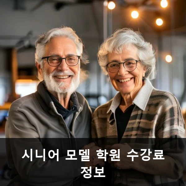 시니어 모델 학원 수강료 정보 관련 대표 이미지