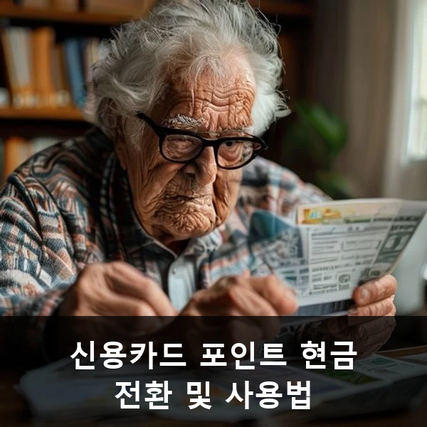 신용카드 포인트 현금 전환 및 사용법 관련 대표 이미지