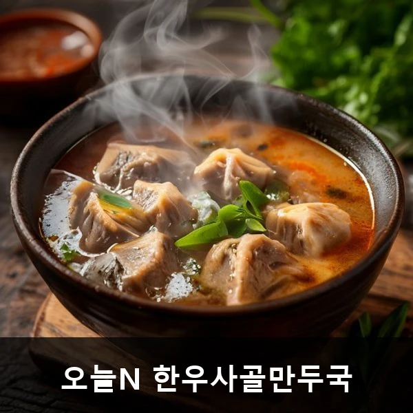오늘N 한우사골만두국 관련 대표 이미지