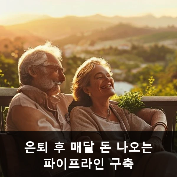은퇴 후 매달 돈 나오는 파이프라인 구축 관련 대표 이미지