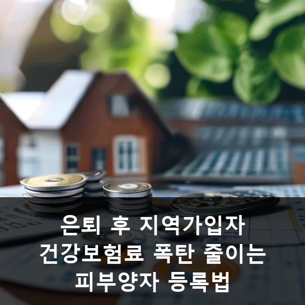 은퇴 후 지역가입자 건강보험료 폭탄 줄이는 피부양자 등록법