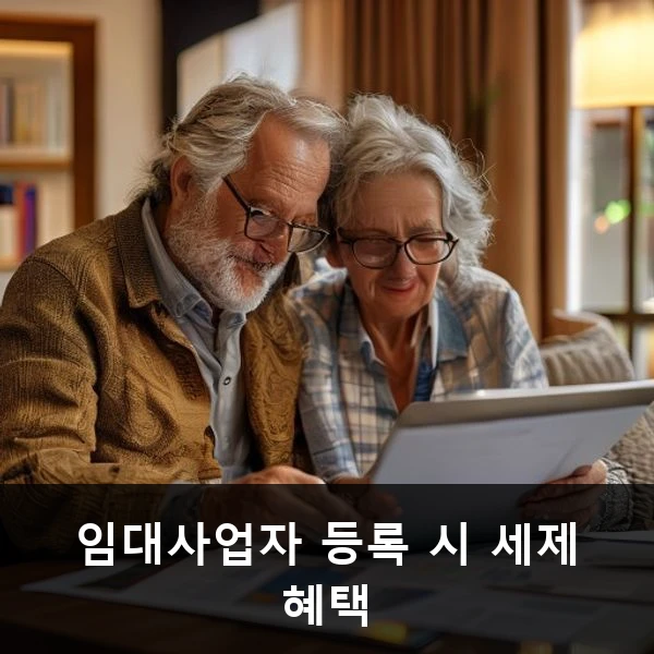 임대사업자 등록 시 세제 혜택