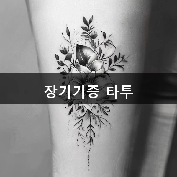 장기기증 타투 관련 대표 이미지