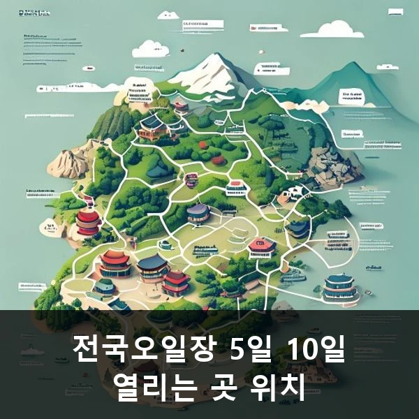 전국오일장 5일 10일 열리는 곳 위치 관련 대표 이미지