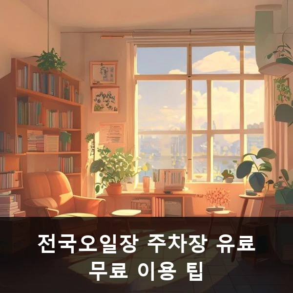 전국오일장 주차장 유료 무료 이용 팁