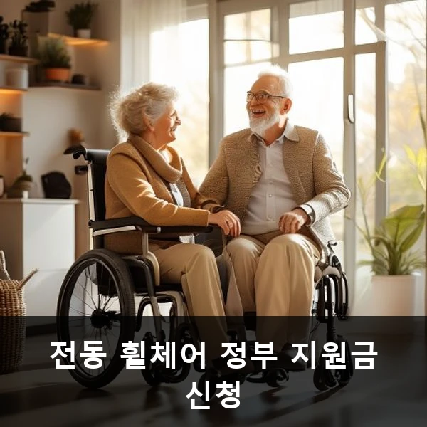 전동 휠체어 정부 지원금 신청 관련 대표 이미지