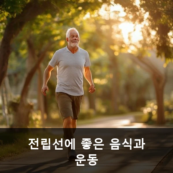 전립선에 좋은 음식과 운동 관련 대표 이미지