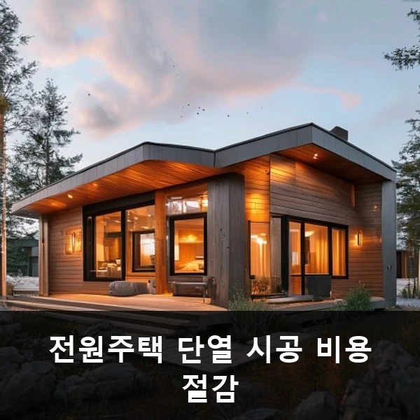 전원주택 단열 시공 비용 절감 관련 대표 이미지