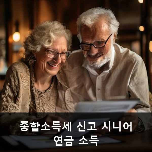 종합소득세 신고 시니어 연금 소득 관련 대표 이미지