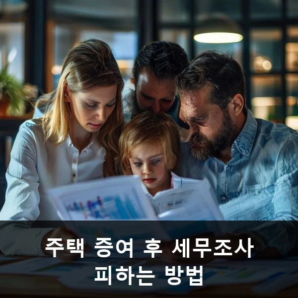 주택 증여 후 세무조사 피하는 방법 관련 대표 이미지