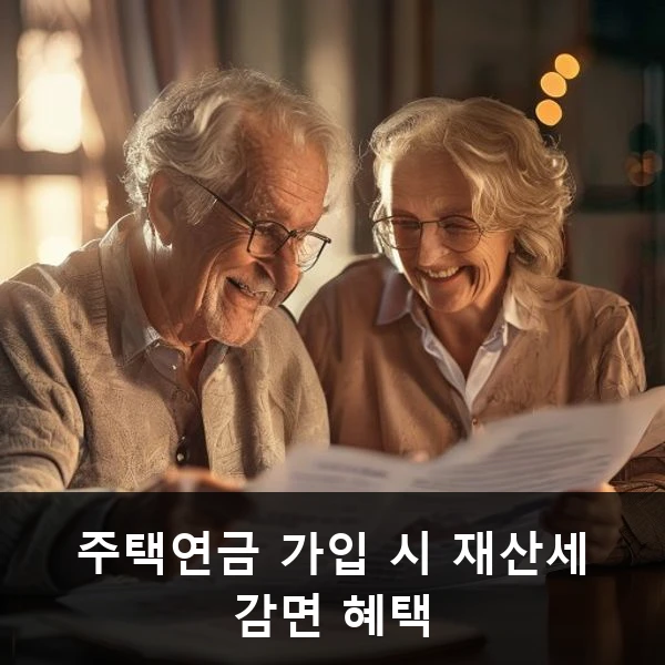 주택연금 가입 시 재산세 감면 혜택 관련 대표 이미지