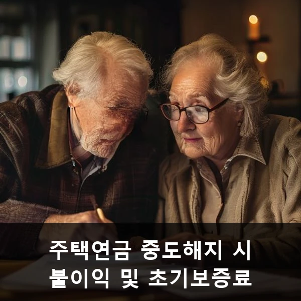 주택연금 중도해지 시 불이익 및 초기보증료 관련 대표 이미지