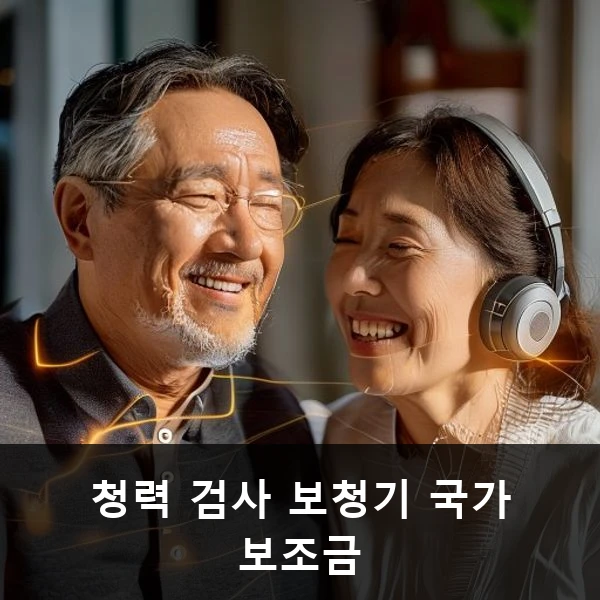 청력 검사 보청기 국가 보조금 관련 대표 이미지