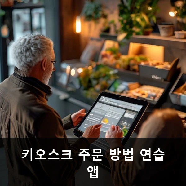 키오스크 주문 방법 연습 앱