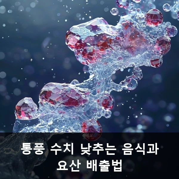 통풍 수치 낮추는 음식과 요산 배출법 관련 대표 이미지