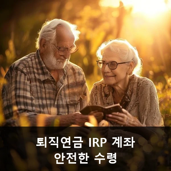퇴직연금 IRP 계좌 안전한 수령 관련 대표 이미지