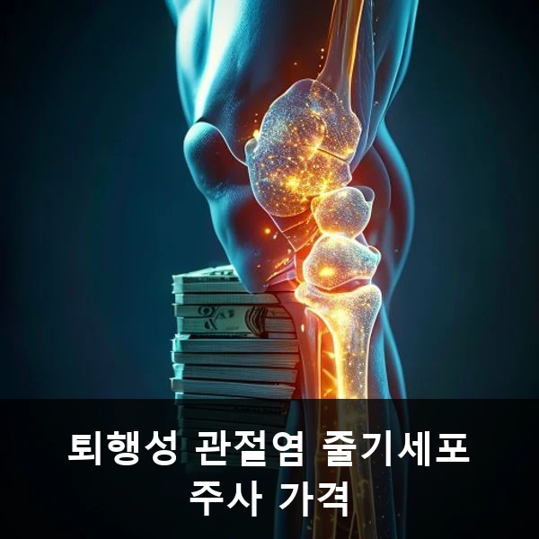 퇴행성 관절염 줄기세포 주사 가격 관련 대표 이미지