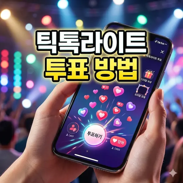 틱톡 라이트 투표 방법