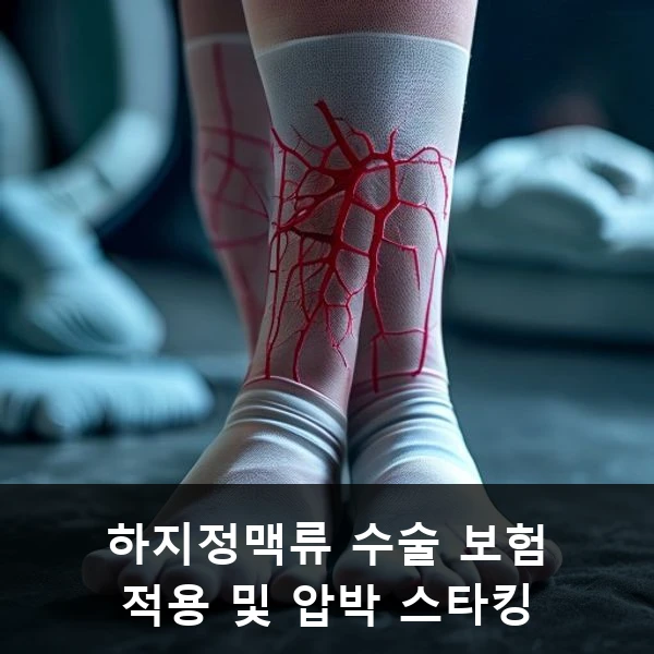 하지정맥류 수술 보험 적용 및 압박 스타킹 관련 대표 이미지