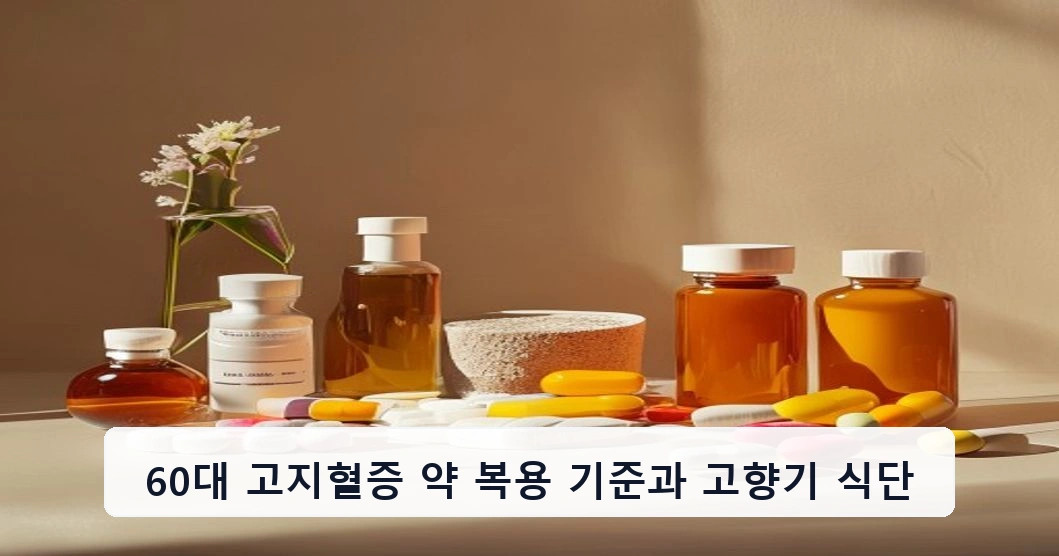 60대 고지혈증 약 복용 기준과 고향기 식단