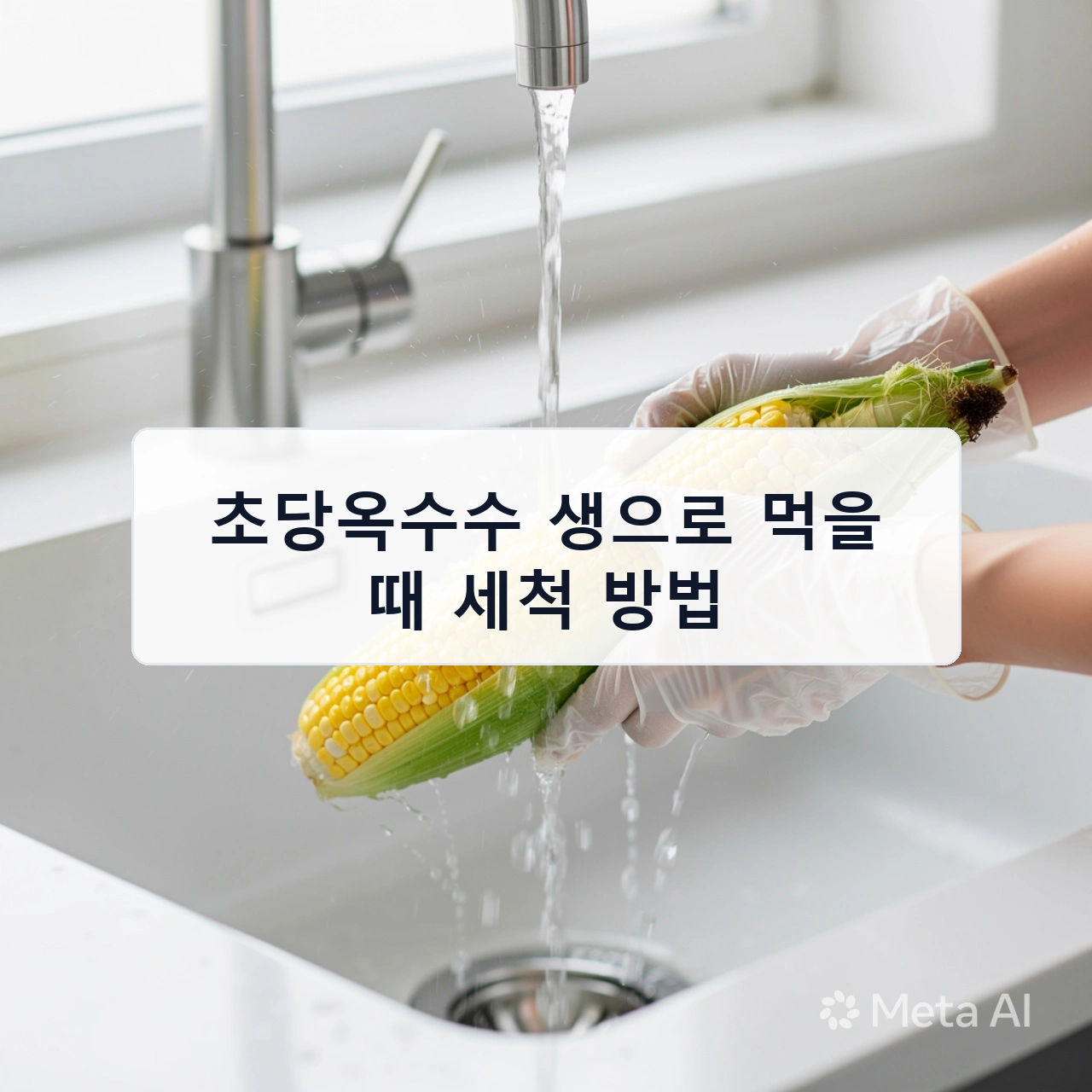초당옥수수 생으로 먹을 때 세척 방법 안내 이미지