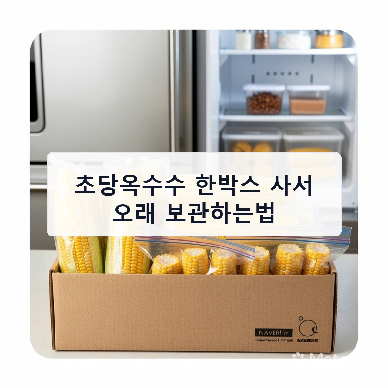 초당옥수수 한박스 사서 오래 보관하는법 안내 이미지