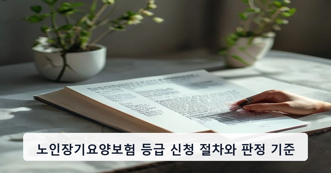 노인장기요양보험 등급 신청 절차와 판정 기준