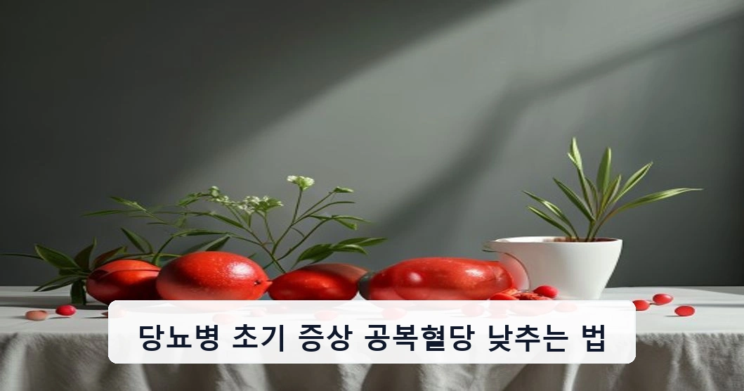 당뇨병 초기 증상 공복혈당 낮추는 법