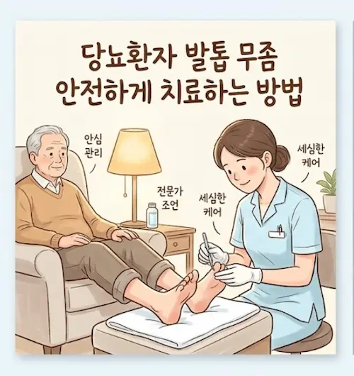 당뇨환자 발톱 무좀 안전하게 치료하는 방법
