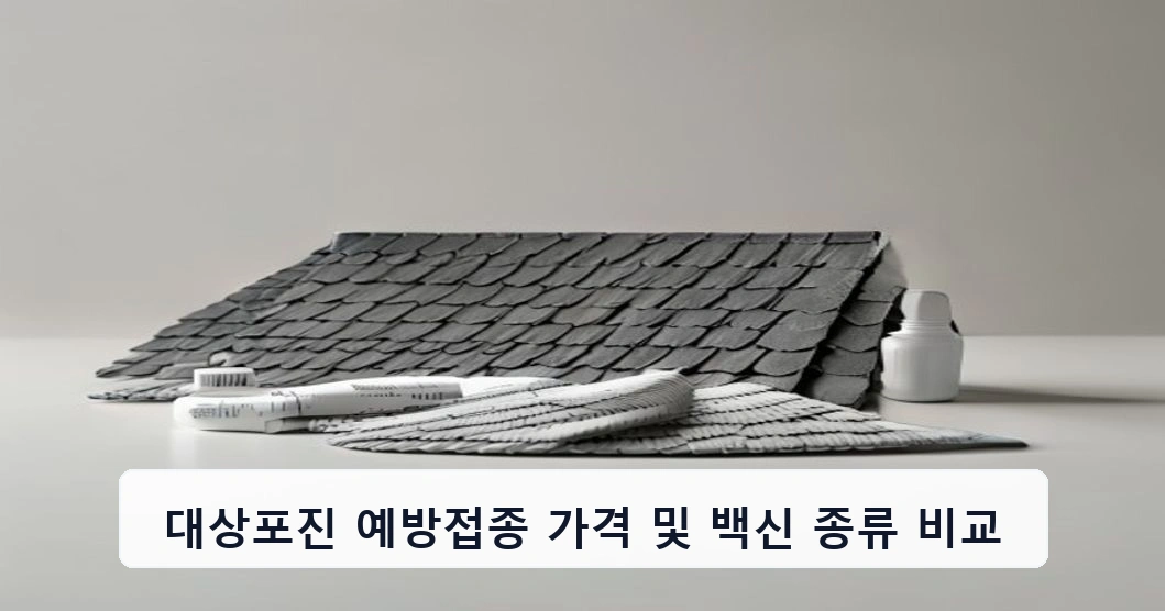 대상포진 예방접종 가격 및 백신 종류 비교