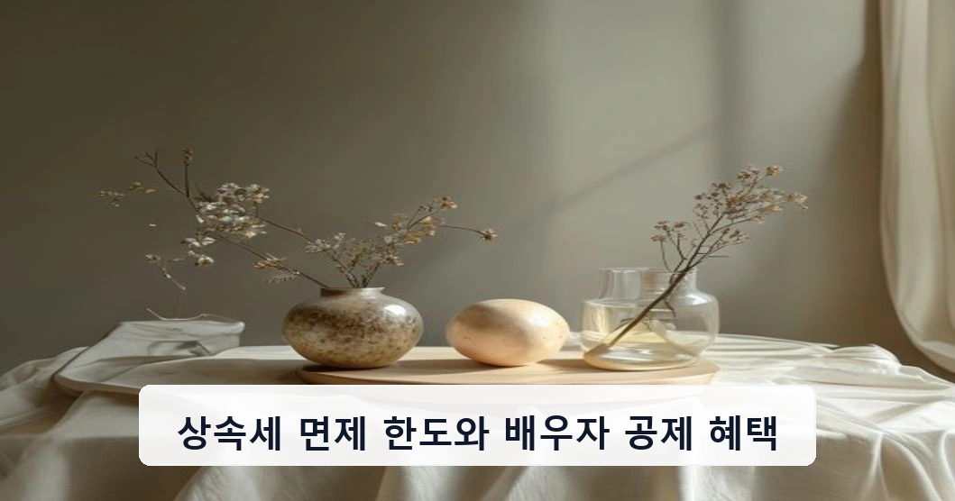 상속세 면제 한도와 배우자 공제 혜택