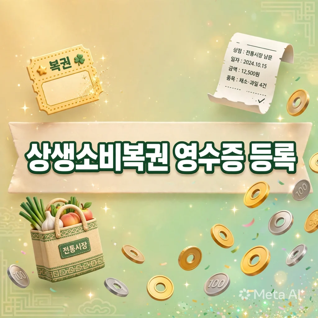 상생소비복권 영수증 등록